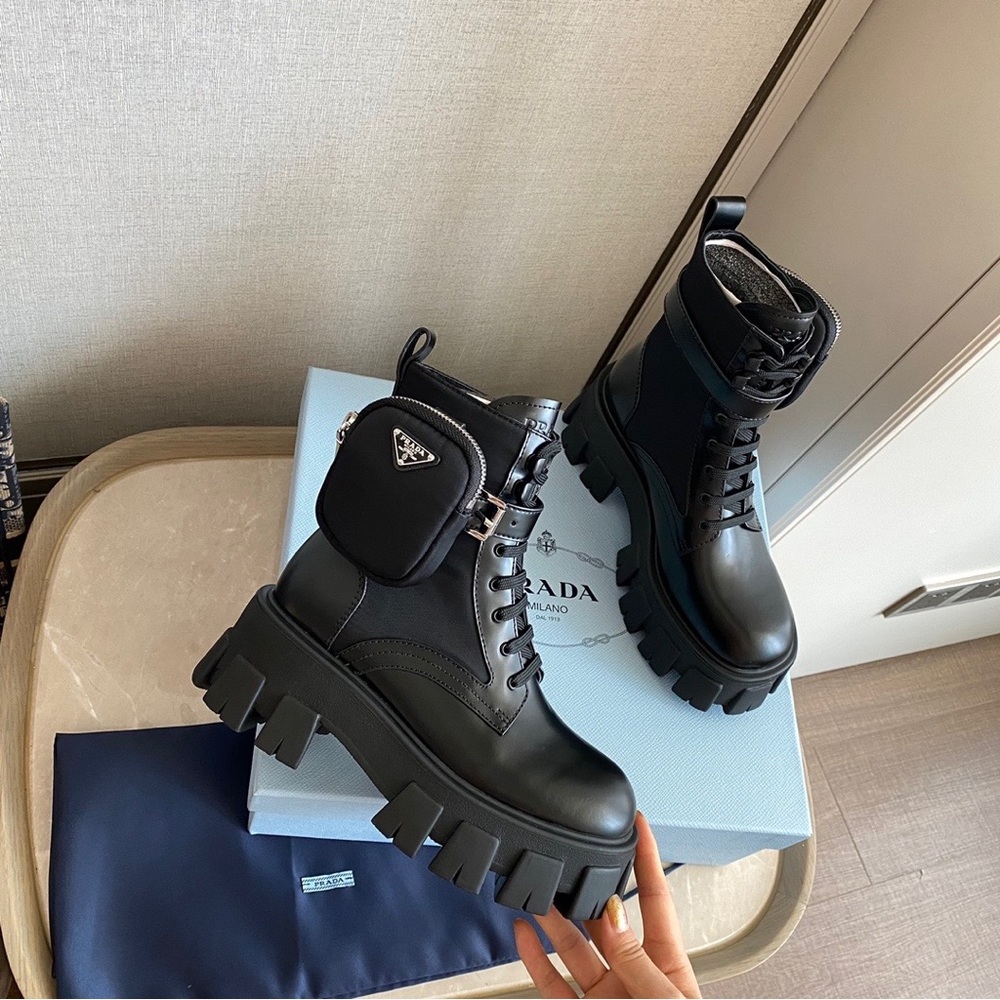 Prada Combat Monolith boot 36